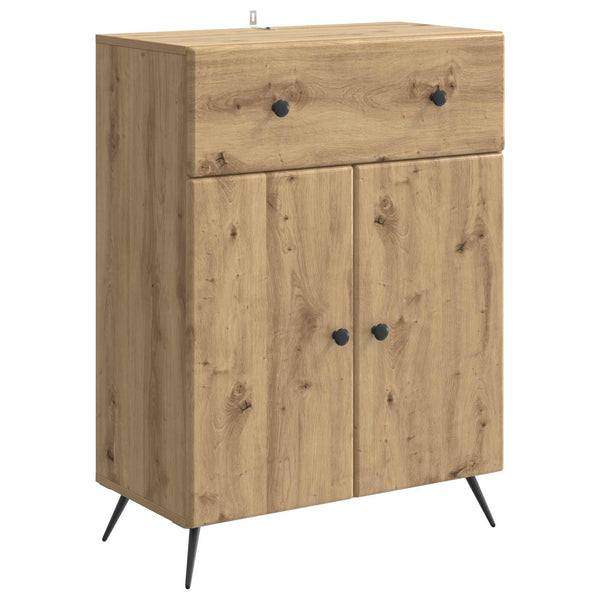 vidaXL Buffet chêne artisan 66 x 34,5 x 90 cm bois d'ingénierie