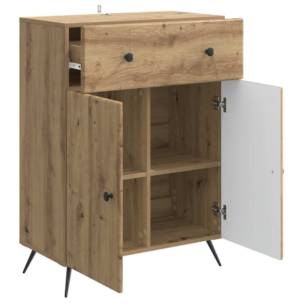 vidaXL Buffet chêne artisan 66 x 34,5 x 90 cm bois d'ingénierie