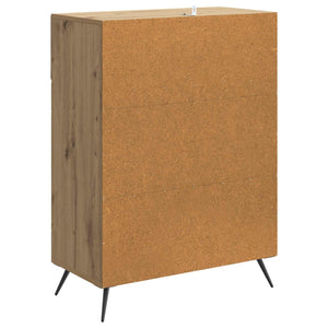 vidaXL Buffet chêne artisan 66 x 34,5 x 90 cm bois d'ingénierie