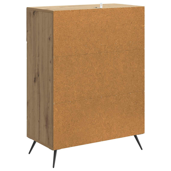 vidaXL Buffet chêne artisan 66 x 34,5 x 90 cm bois d'ingénierie