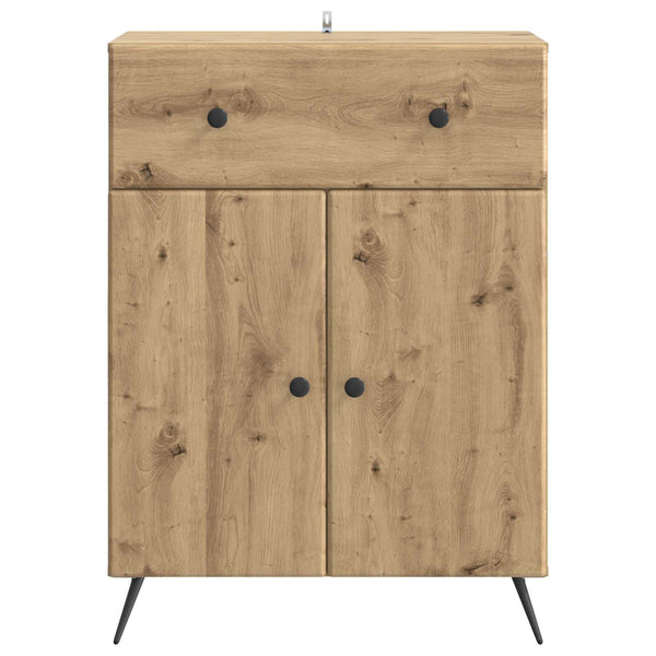vidaXL Buffet chêne artisan 66 x 34,5 x 90 cm bois d'ingénierie