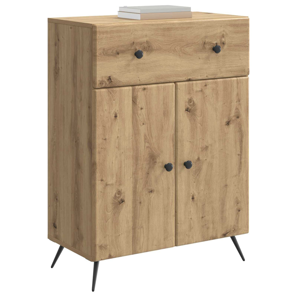 vidaXL Sideboard Artisan Oak 66 x 34.5 x 90 cm Engineered Wood