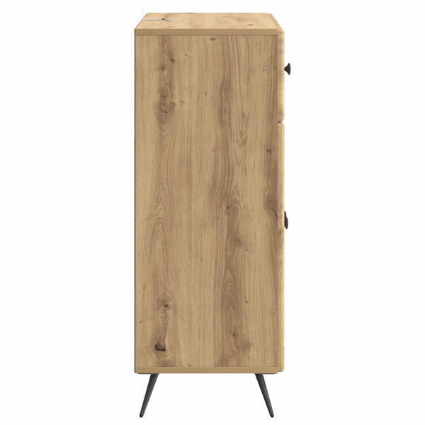 vidaXL Buffet chêne artisan 66 x 34,5 x 90 cm bois d'ingénierie