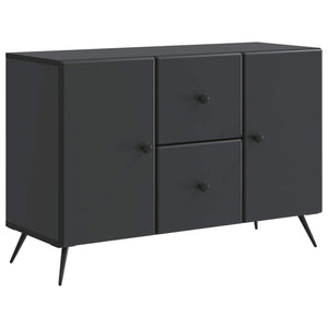 vidaXL Bahut noir 89 x 34,5 x 60 cm Bois d'ingénierie
