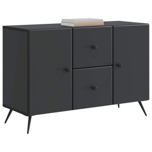 vidaXL Bahut noir 89 x 34,5 x 60 cm Bois d'ingénierie