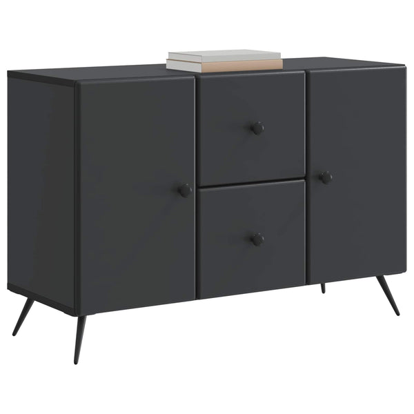 vidaXL Bahut noir 89 x 34,5 x 60 cm Bois d'ingénierie