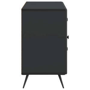 vidaXL Bahut noir 89 x 34,5 x 60 cm Bois d'ingénierie