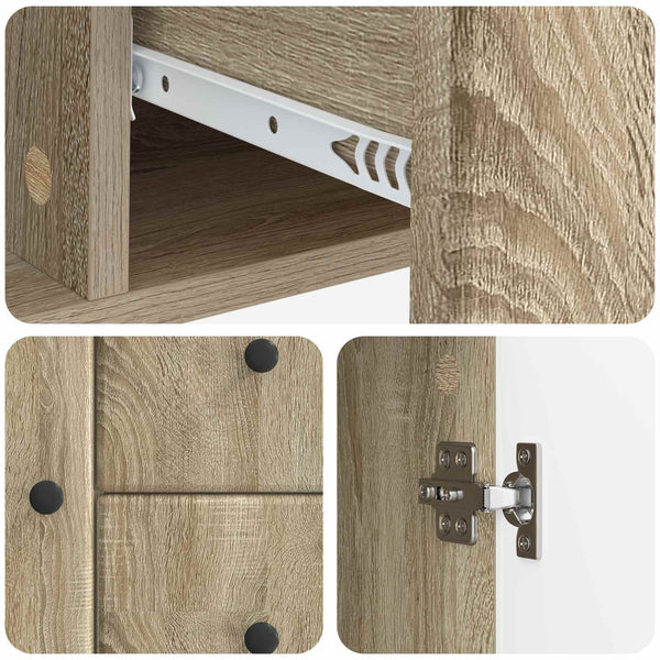 vidaXL Buffet chêne Sonoma 89 x 34,5 x 60 cm bois d'ingénierie