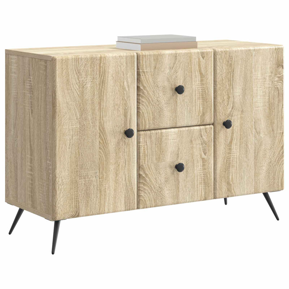 vidaXL Sideboard Sonoma Oak 89 x 34.5 x 60 cm Engineered Wood