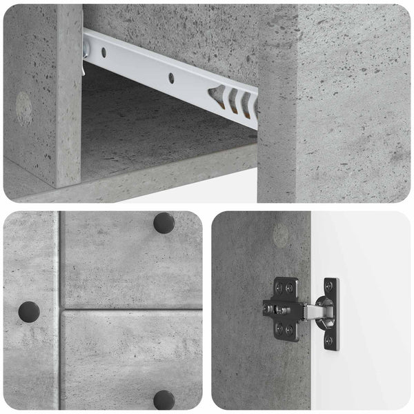 Betongraues Sideboard 89 cm