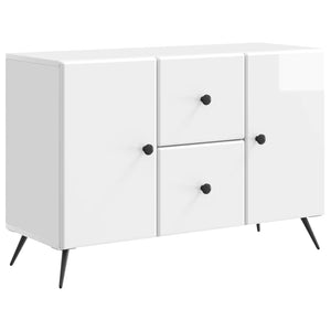 Sideboard Hochglanz Weiß 89x34,5x60cm