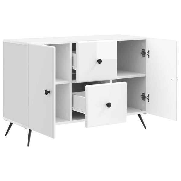 Sideboard Hochglanz Weiß 89x34,5x60cm
