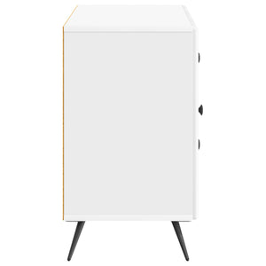 Sideboard Hochglanz Weiß 89x34,5x60cm