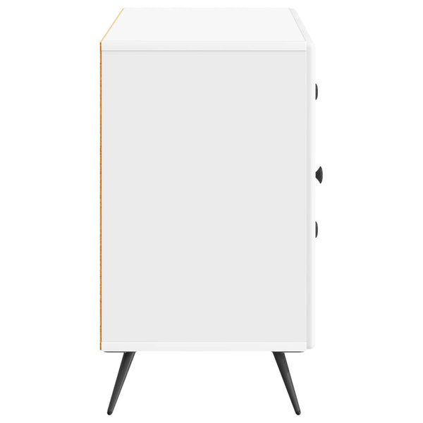 Sideboard Hochglanz Weiß 89x34,5x60cm