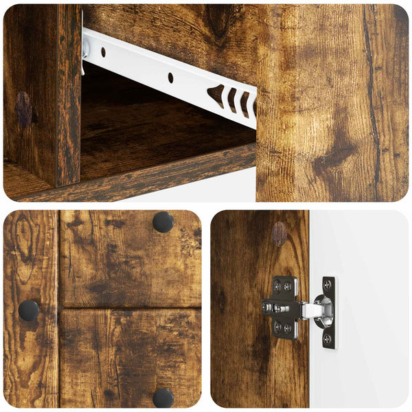 Sideboard Geräucherte Eiche 89x34,5x60cm