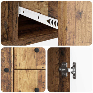 vidaXL Buffet en bois de récupération 89 x 34,5 x 60 cm Bois d'ingénierie