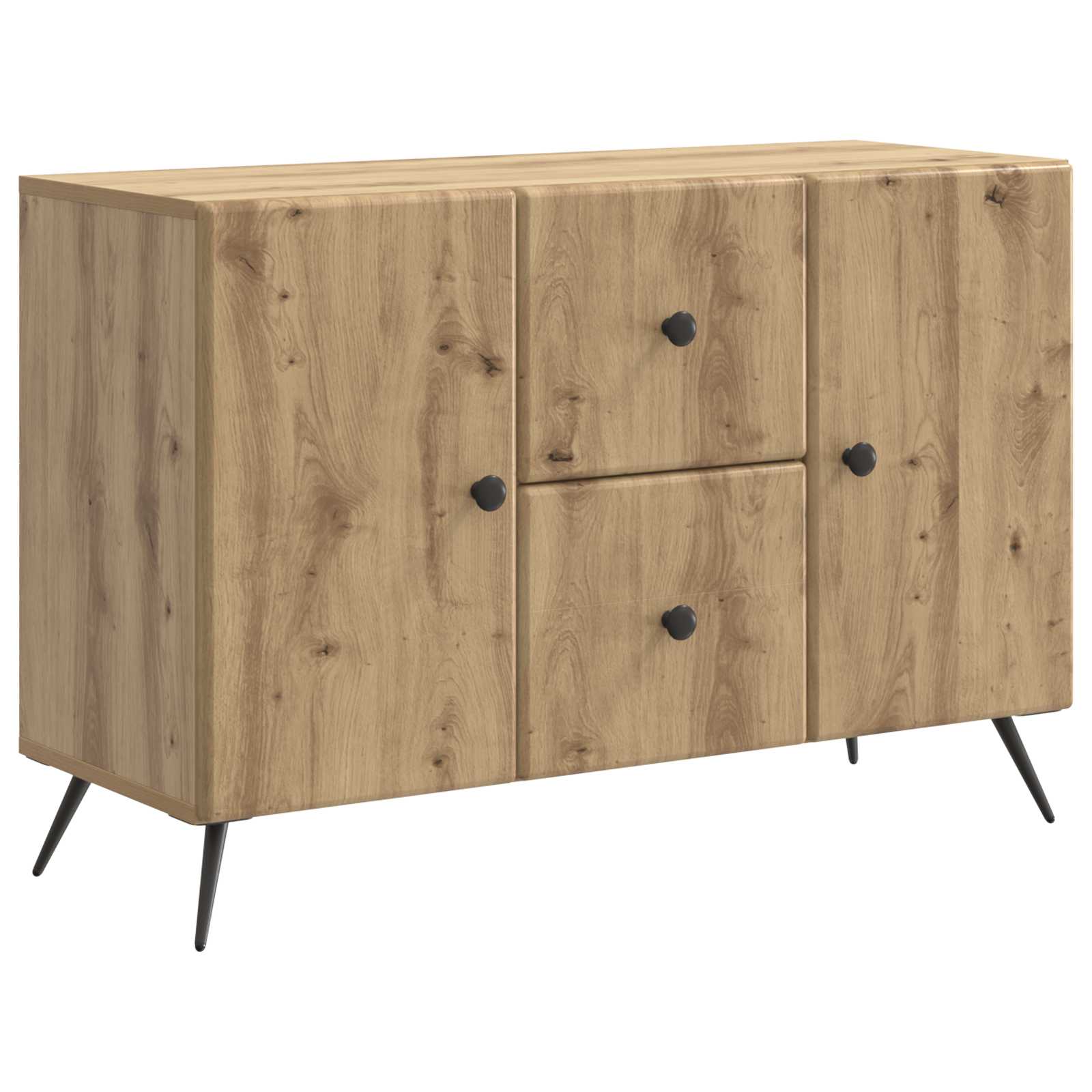 vidaXL Buffet chêne artisan 89 x 34,5 x 60 cm bois d'ingénierie