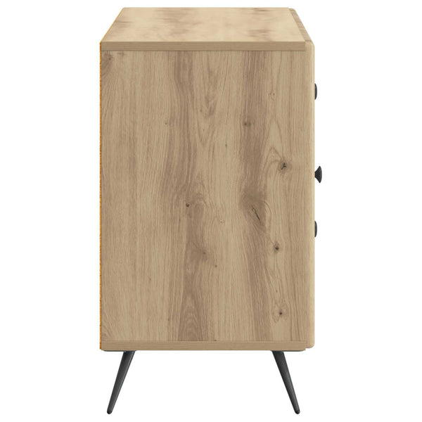 vidaXL Buffet chêne artisan 89 x 34,5 x 60 cm bois d'ingénierie