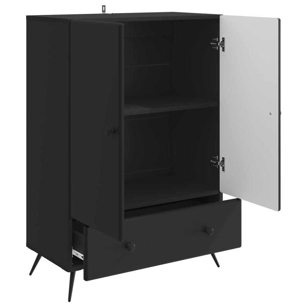 vidaXL Sideboard Black 66 x 34.5 x 95 cm Engineered Wood