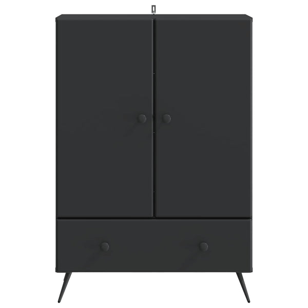vidaXL Buffet noir 66 x 34,5 x 95 cm Bois d'ingénierie