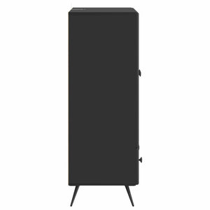 vidaXL Buffet noir 66 x 34,5 x 95 cm Bois d'ingénierie