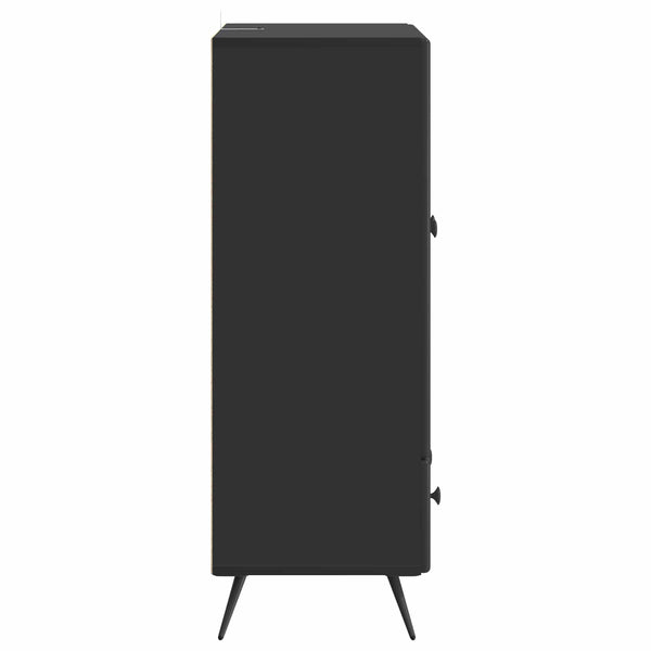 vidaXL Buffet noir 66 x 34,5 x 95 cm Bois d'ingénierie