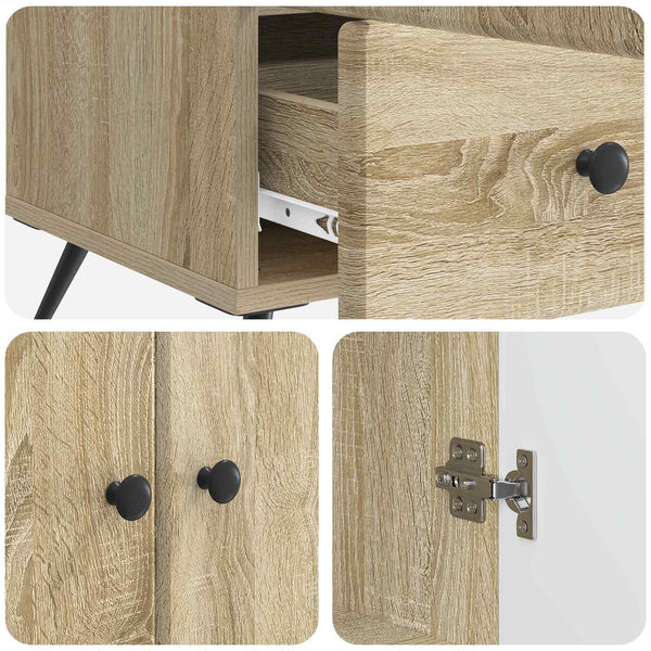 Sideboard Sonoma Eiche 66x34,5x95 cm