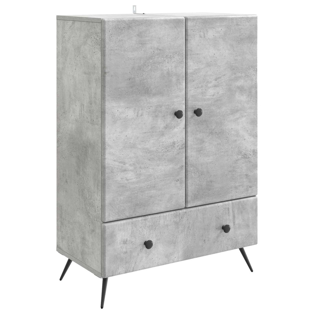 vidaXL Sideboard Concrete Gray 66 x 34.5 x 95 cm Engineered Wood