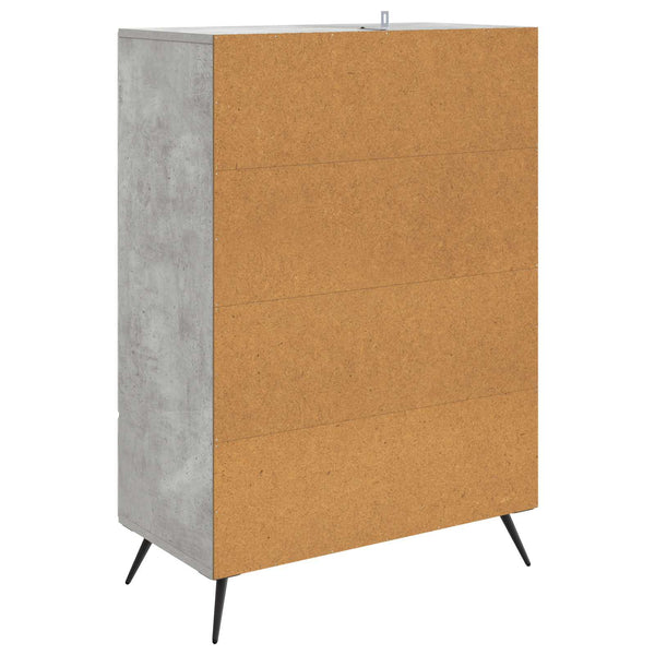 Betongraues Sideboard 66x34,5x95cm