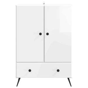 Hochglanz Sideboard Weiß 66x34,5x95cm