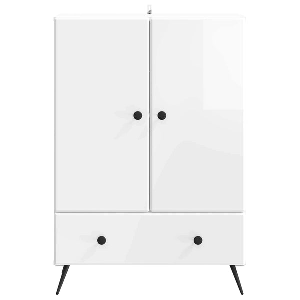 Hochglanz Sideboard Weiß 66x34,5x95cm