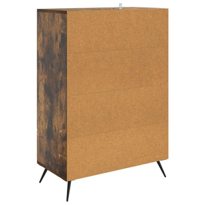vidaXL Buffet Chêne fumé 66 x 34,5 x 95 cm Bois d'ingénierie