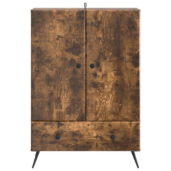 vidaXL Buffet Chêne fumé 66 x 34,5 x 95 cm Bois d'ingénierie