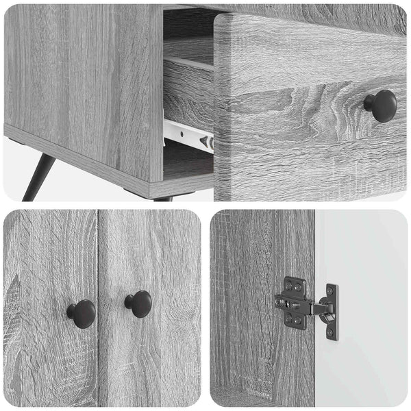 Sideboard Grau Sonoma 66x34,5x95cm