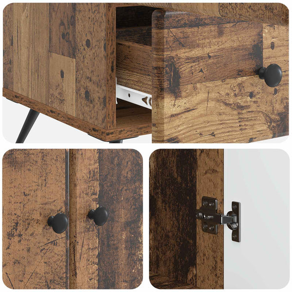 vidaXL Commode bois de récupération 66 x 34,5 x 95 cm matériau à base de bois
