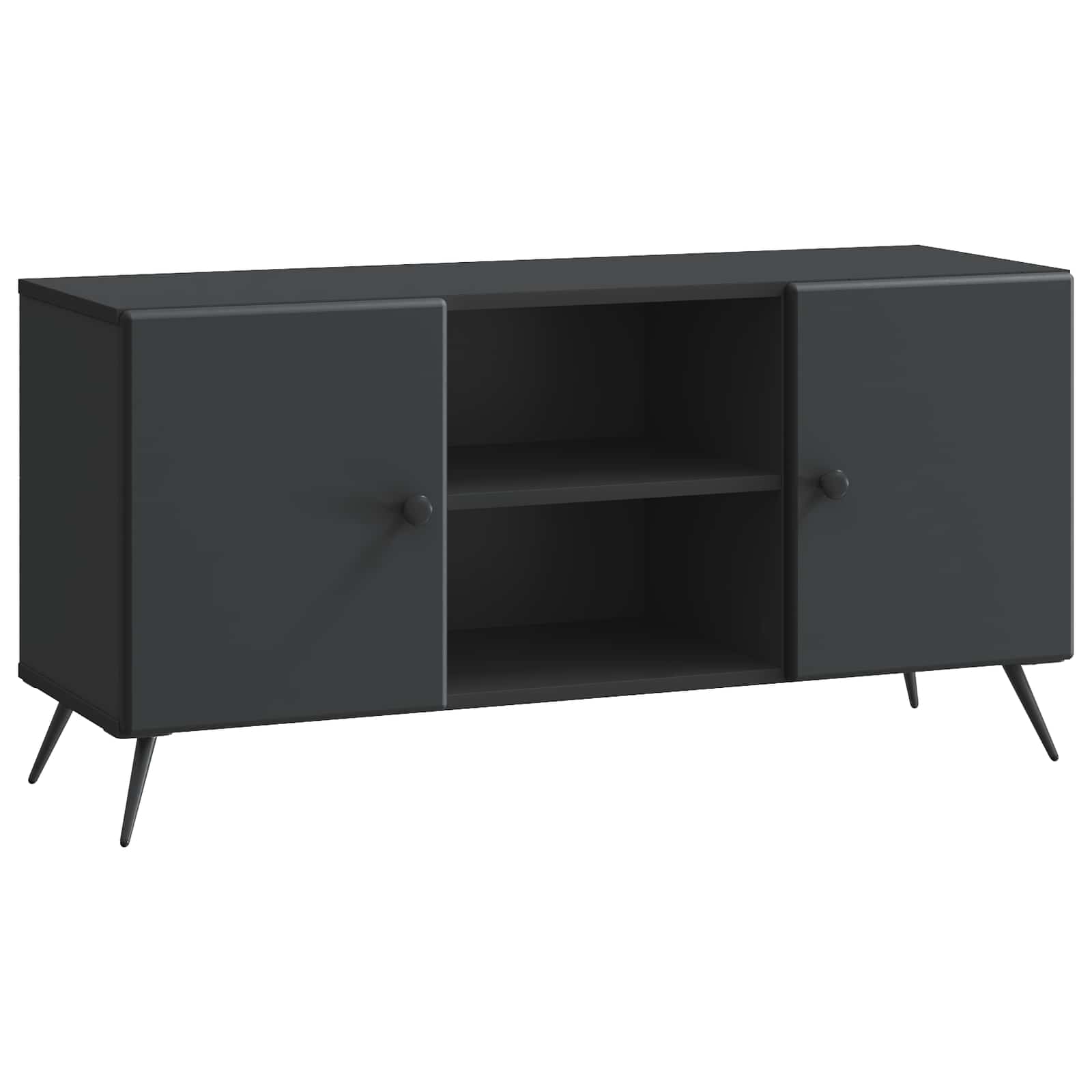 Schwarzer TV-Schrank, 102 cm