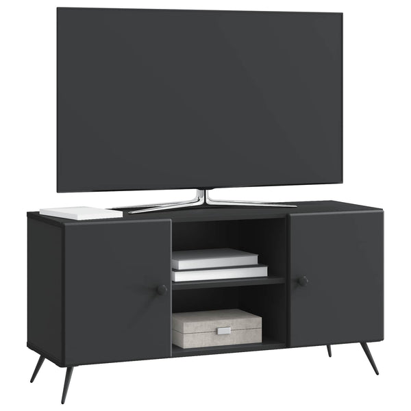 Schwarzer TV-Schrank, 102 cm
