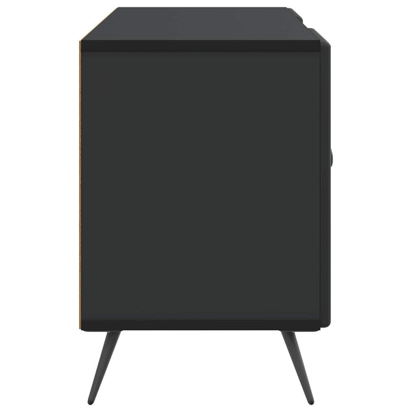 Schwarzer TV-Schrank, 102 cm