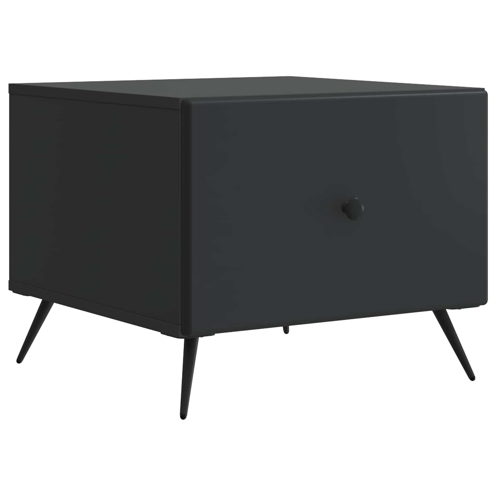 Schwarzer Couchtisch mit Schubladen