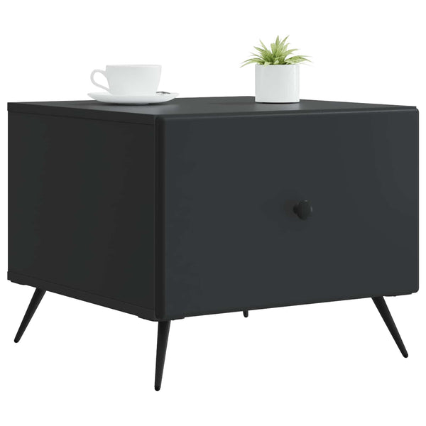 Schwarzer Couchtisch mit Schubladen