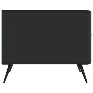 Schwarzer Couchtisch mit Schubladen