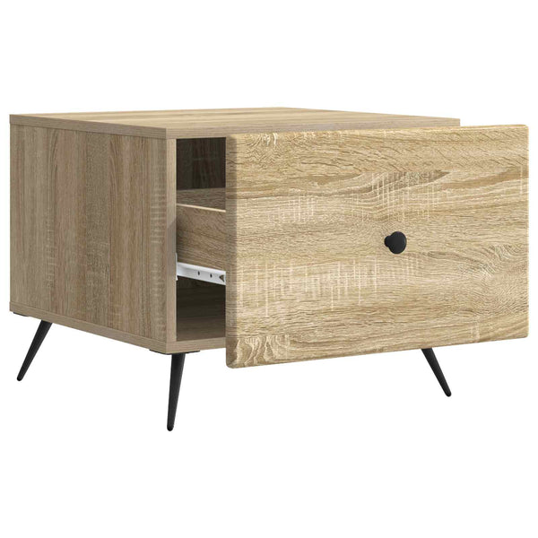 vidaXL Table basse chêne Sonoma 49 x 50 x 40 cm bois d'ingénierie