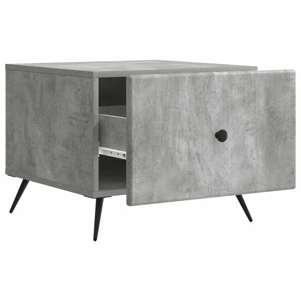 Betongrauer Couchtisch 49x50x40 cm