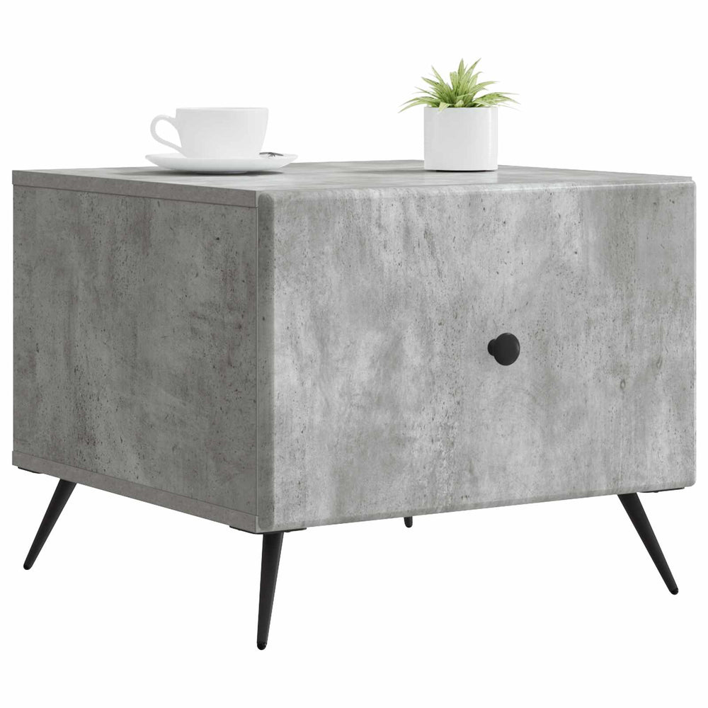 Betongrauer Couchtisch 49x50x40 cm