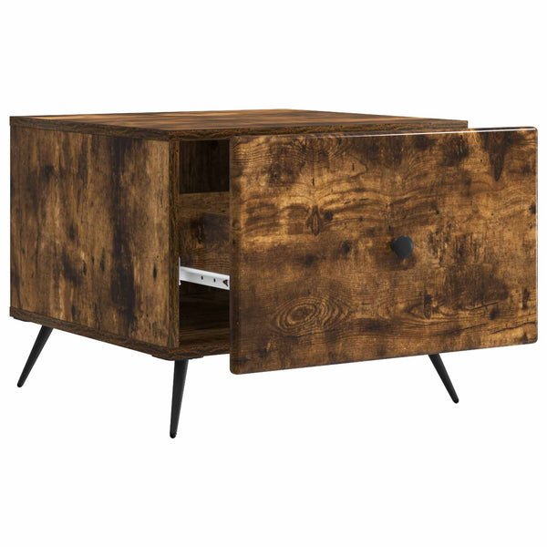 vidaXL Table basse Chêne fumé 49 x 50 x 40 cm Bois d'ingénierie