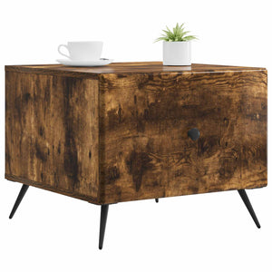 vidaXL Table basse Chêne fumé 49 x 50 x 40 cm Bois d'ingénierie