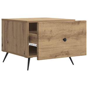 vidaXL Table basse chêne artisan 49 x 50 x 40 cm Bois d'ingénierie