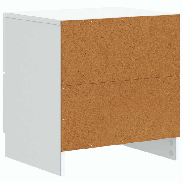 Nachttisch 2er Set Weiß Holz