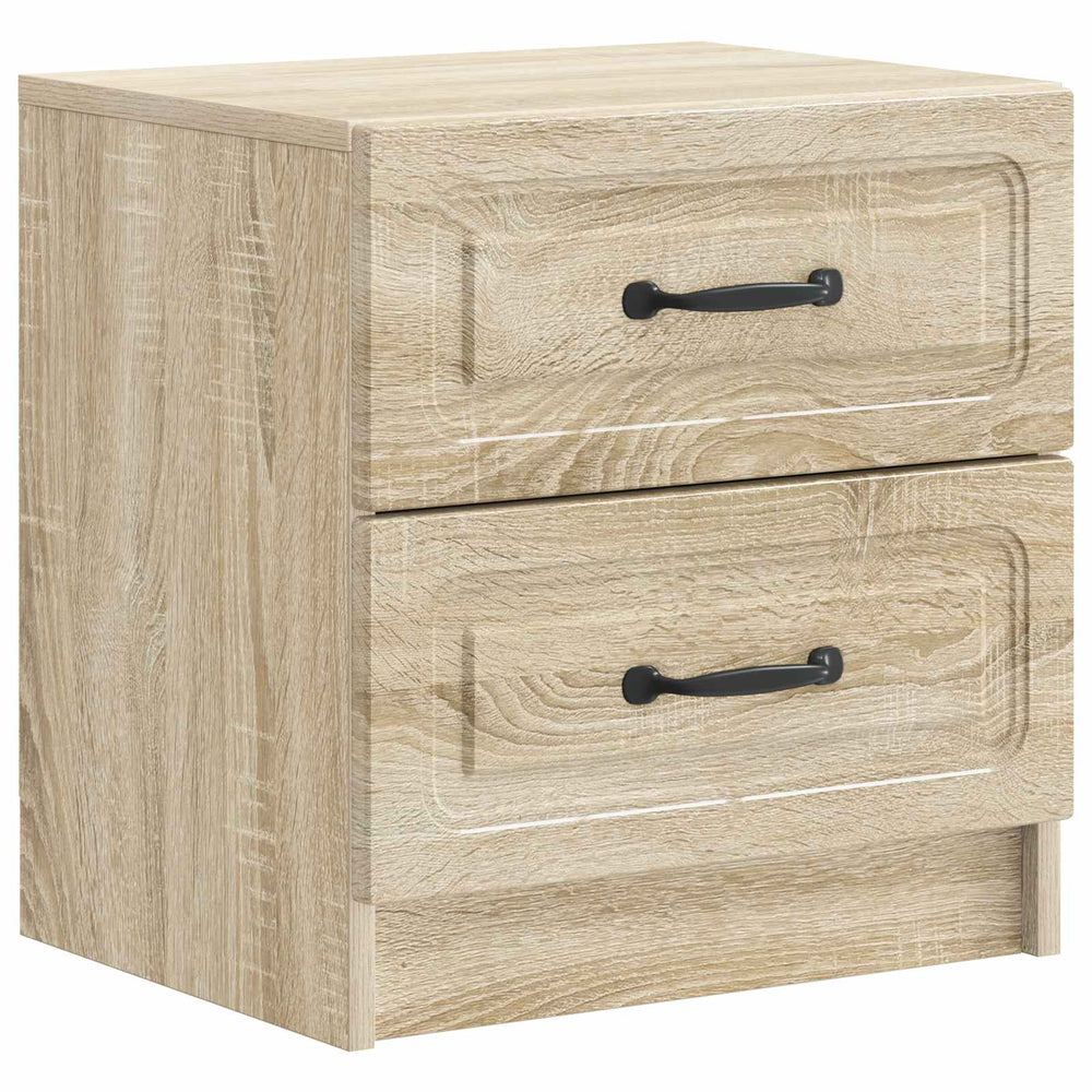 vidaXL Bedside Cabinet Sonoma Oak 43x34.5x44.5 cm Engineered Wood