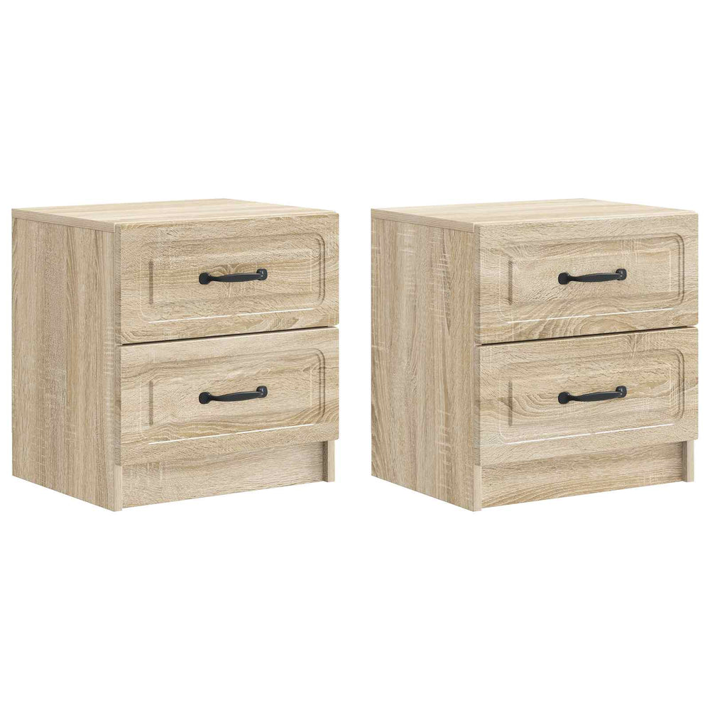 vidaXL Nightstands 2 pcs Sonoma Oak 43 x 34.5 x 44.5 cm Engineered Wood